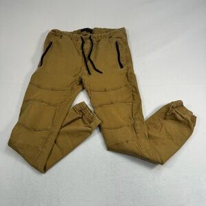 Free Planet Joggers Mens Size XL Tan Pull On Drawstring